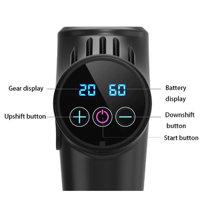 Alat pijat elektrik Massage gun Vibra Pijat therapy Otot 5 Head