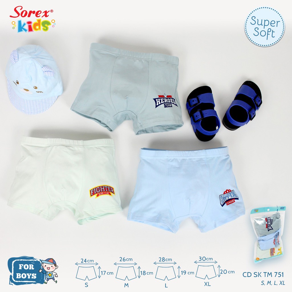 Sorex Kids Boy Boxer - Celana Dalam Boxer Anak Laki-laki