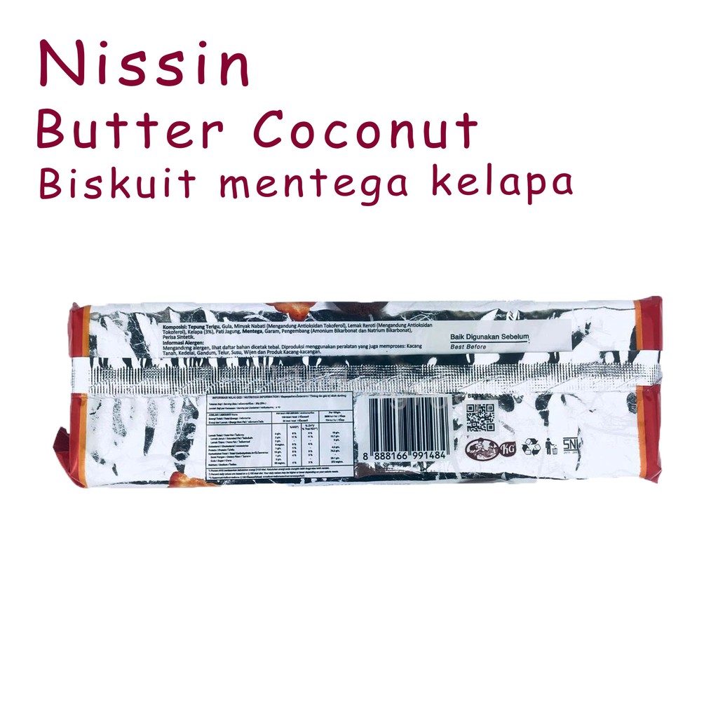 BISKUIT RASA COCONUT*NISSIN *BISKUT RASA KELAPA * 200g