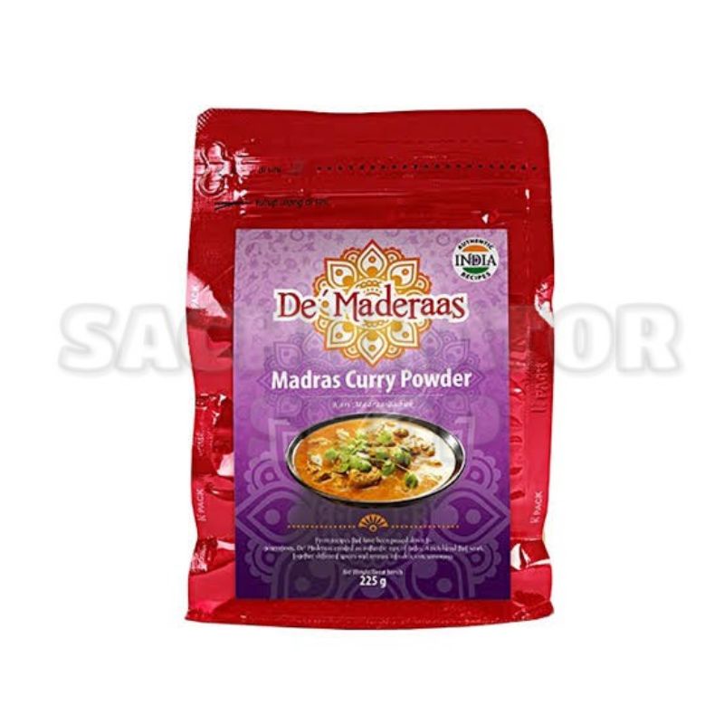

Bumbu Bubuk Kari Madras Halus De Maderas Maderaas Madras Curry Powder Pack 225 gr