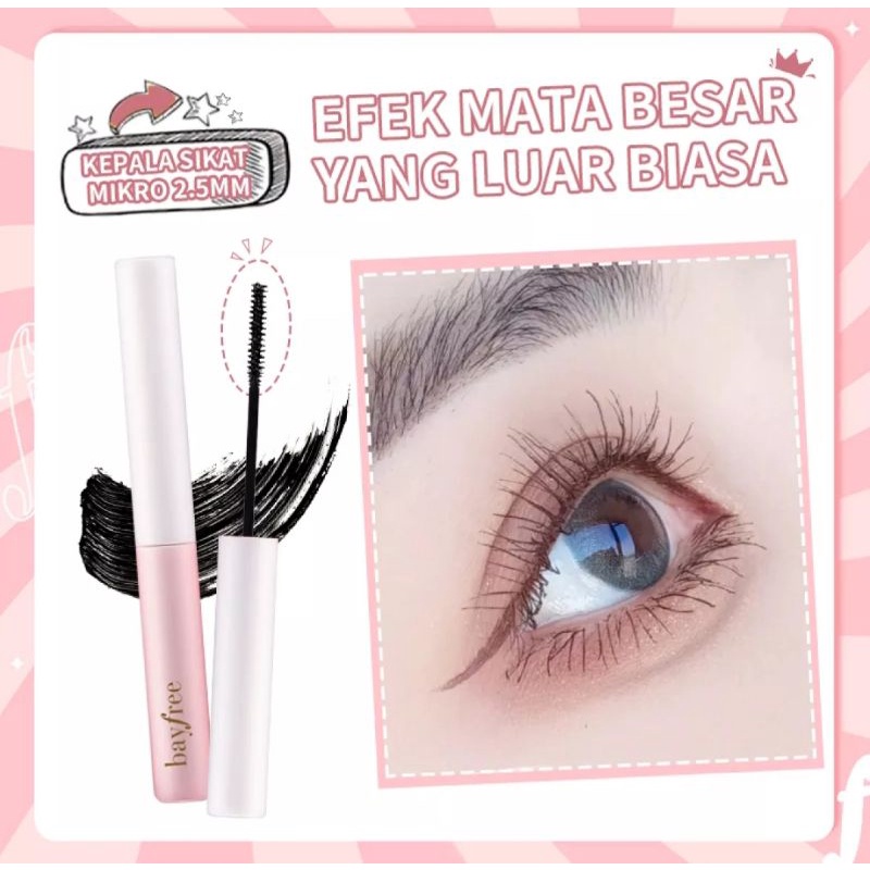 [COD &amp; READY STOCK] MASCARA WATERPROOF | MASCARA BAYFREE WATERPROOF | BAYFREE NATURAL FINE BRUSH MICRO | MASKARA BAYFREE | MASKARA ANTI AIR DAN TAHAN LAMA