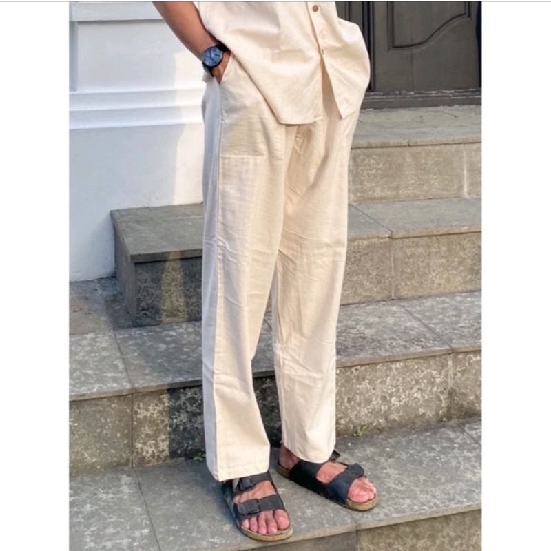 Celana Panjang Linen Pria/Linen Pants
