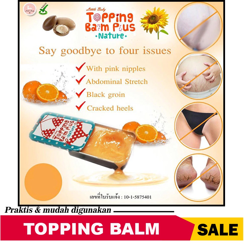 [100% ASLI] Topping Balm Plus Little Baby ORI 100% Thailand Krim Ampuh Pemutih Ketiak Selangkangan Pantat &amp; Pemerah Puting Permanen