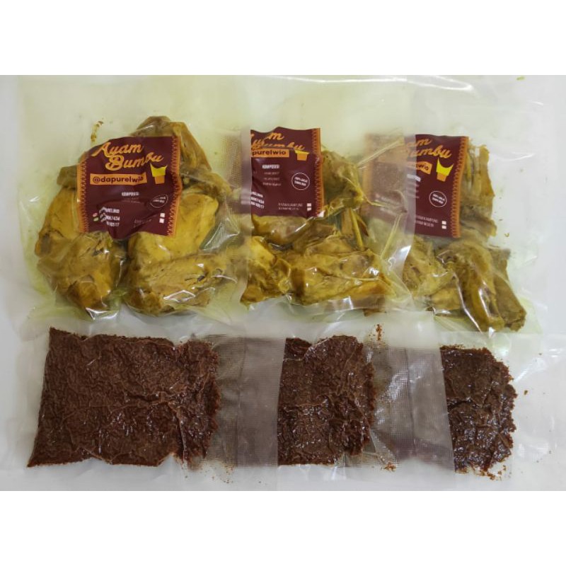 

Ayam Kampung Ungkep Frozen + bumbu serundeng (ayam bumbu)