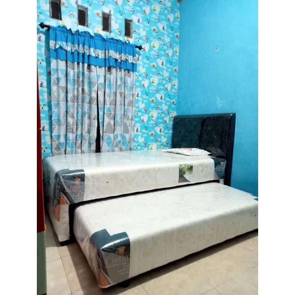 Dipan 2 in 1. Dipan Sorong Ukuran 120 x 200. Dipan Anak. Dipan Springbed Ukuran 120 x 200. COD Jogja