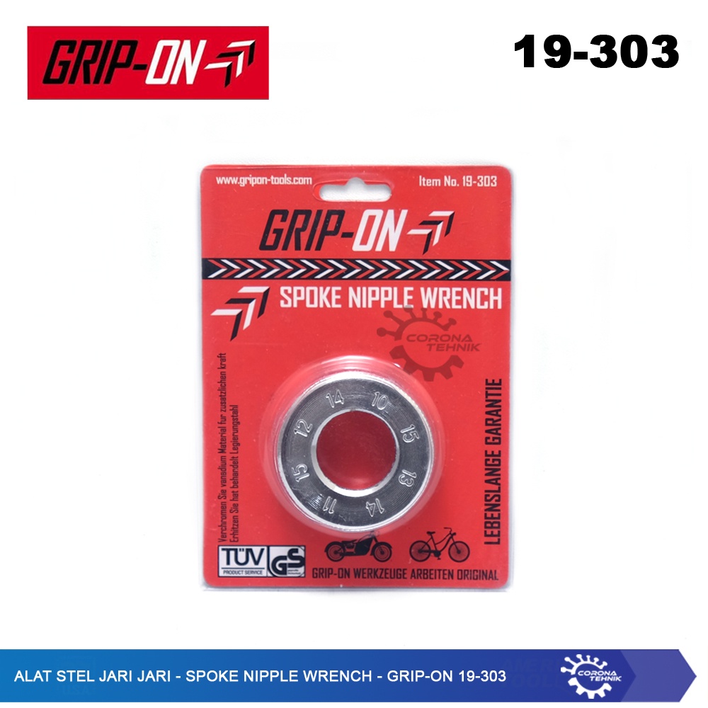 Grip-On 19-303 - Alat Stel Jari Jari - Spoke Nipple Wrench