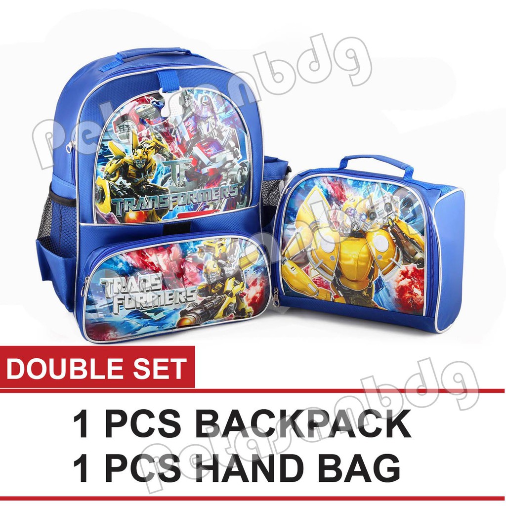 PTS -Ransel Sekolah Anak Cowo / Laki Laki Karakter - DOUBLE SET.PTS