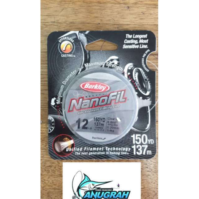 Senar pancing Berkley nanofil 12lbs