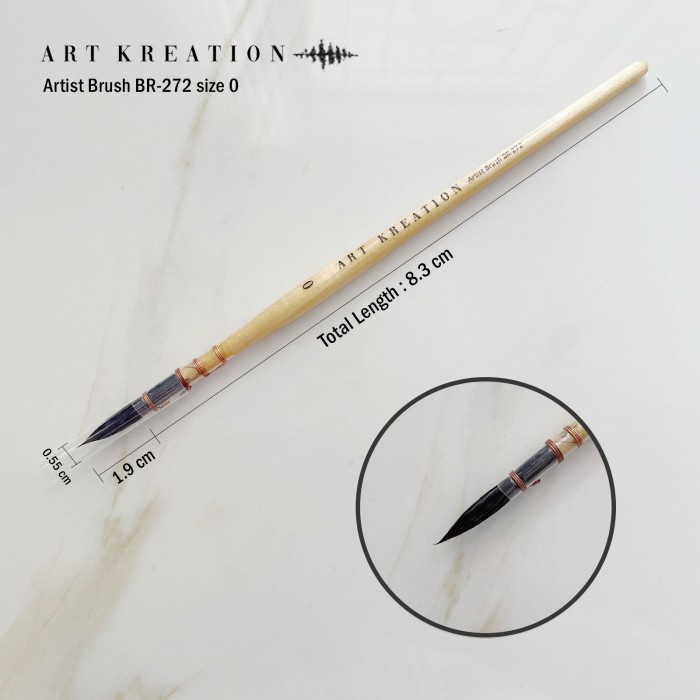 

Produk Terbaru Art Kreation Synthetic Squirrel Brush Br-272