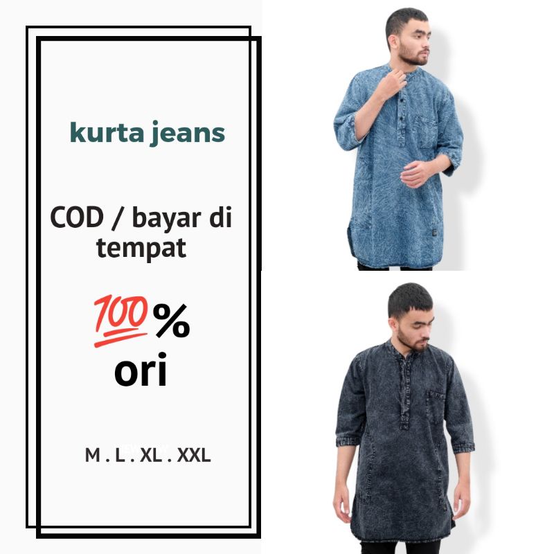 New Kurta Jeans Wash | Kurta Pria Terbaru | Kurta Pakistan Pria