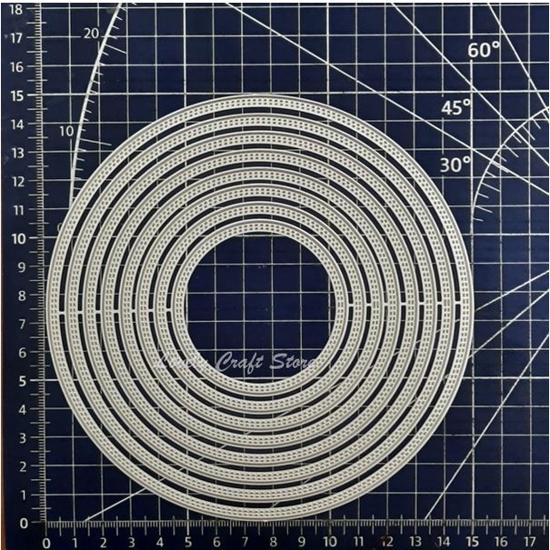 

Cantik Metal Cutting Dies Square Set Cetakan Stencil Metal For Cards Etc#166 Limited