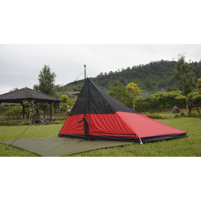 Inner tenda camping tarp tent piramid