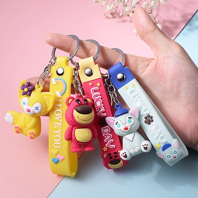 GANTUNGAN KUNCI ASTRONOT MELODY HELLO KITTY / GANTUNGAN KUNCI WANITA PASANGAN LUCU / HADIAH GANTUNGAN KUNCI MOBIL TAS LIONTIN GESPER ESTETIK MOTIF DISNEY / KEY CHAIN