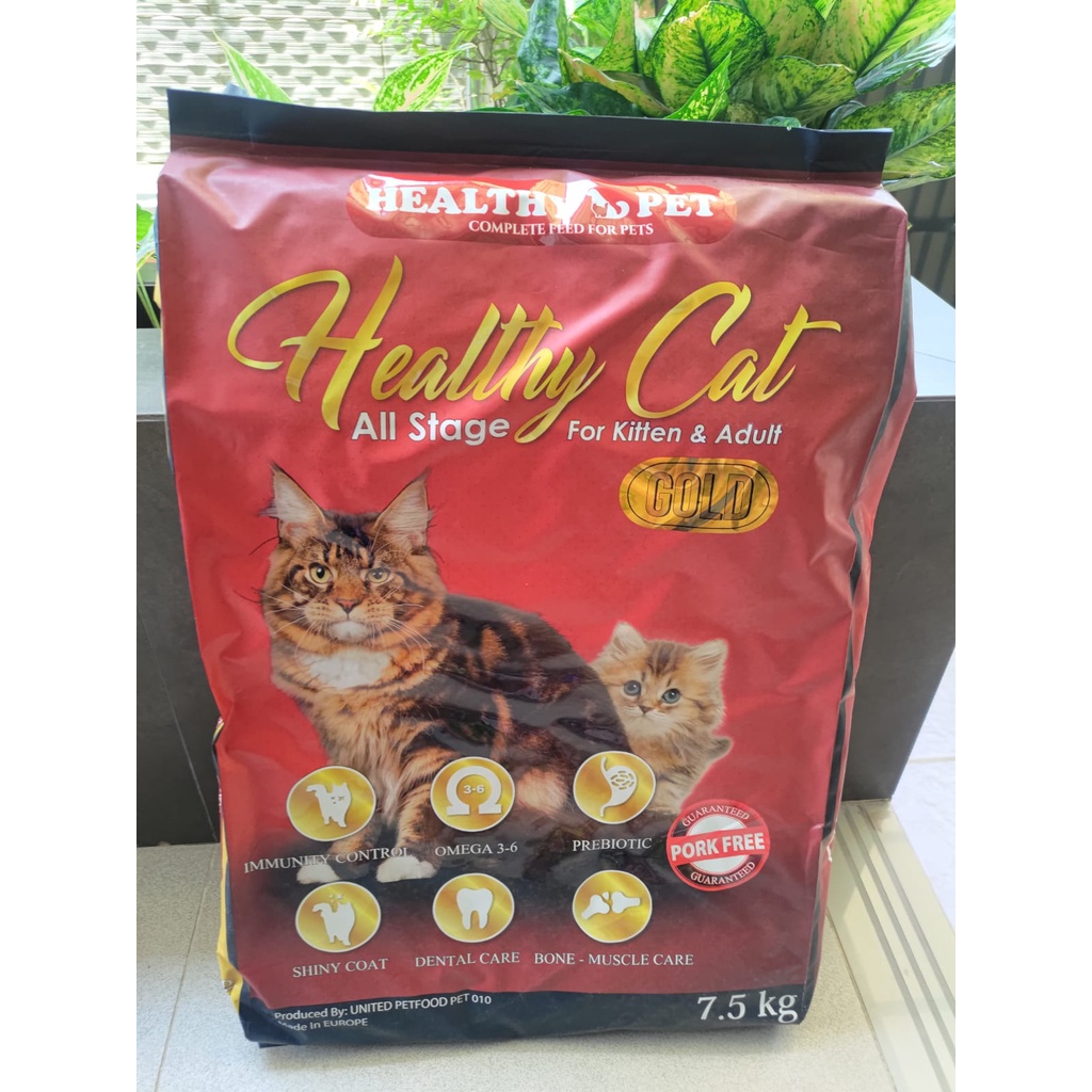 HEALTHY CAT Gold Kitten Adult Cat Food All Life Stages Freshpack 7.5kg