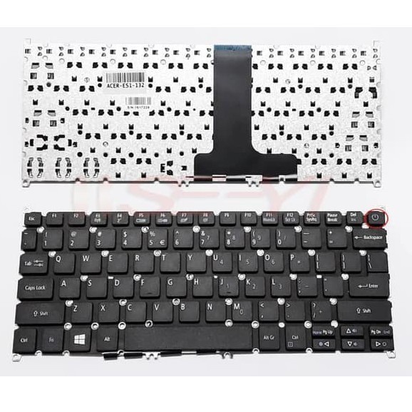 KEYBOARD NOTEBOOK ACER ASPIRE ES11 ES1 132 ES1-132 (TOMBOL POWER) -HRCB