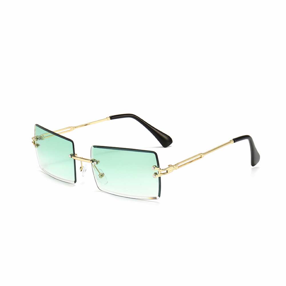 Kacamata UV400 [ Hijau ] Anti Radiasi - Sunglasses Pria &amp; Wanita Korea - HM8102