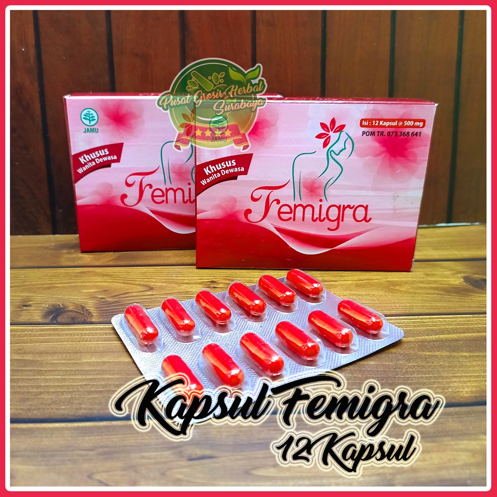 Kapsul Femigra 12 Kapsul Obat Suplemen Kesehatan Kewanitaan