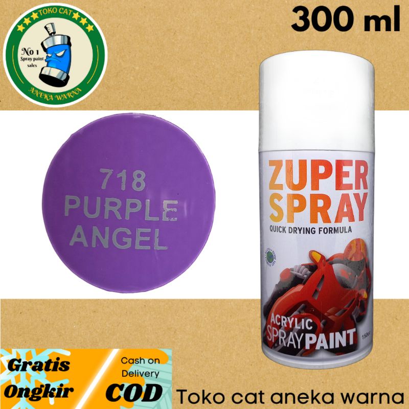 cat semprot 300cc purple angel ungu zuper spray produk dari rj london spray paint pilok pilox