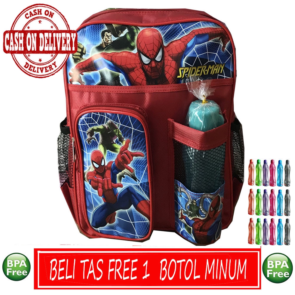 Tas Ransel Anak Sekolah TK PG SD + FREE Botol Minum COD ~ PROMO BACK TO SCHOOL~