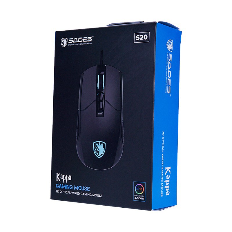 Mouse Gaming RGB Sades Kappa PMW 3325