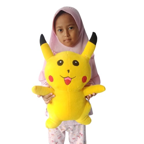 Boneka pokemon pikachu L murah