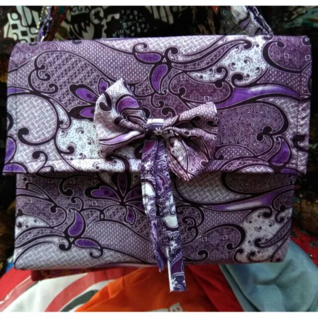 TERMURAH! TERLARIS! TAS BATIK SELEMPANG UKURAN 25 X 15 DENGAN PITA