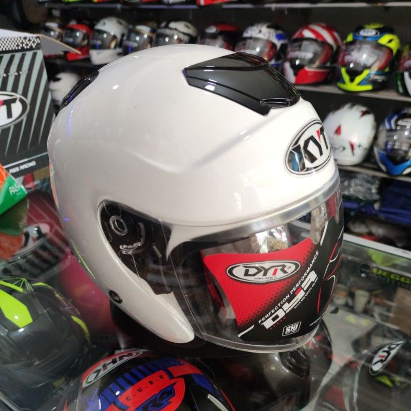 Helm Dyr Model Kyoto Paket Ganteng-Ptih stndr stker kyt
