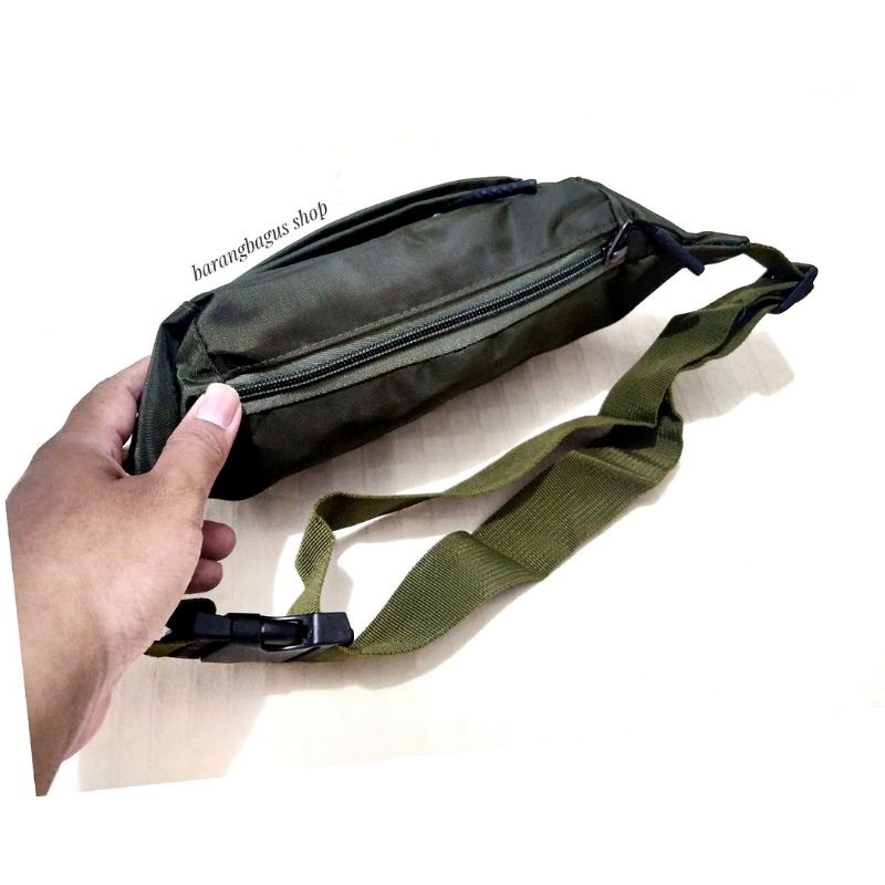 tas pinggang waistbag Original Import pria wanita bahan anti air