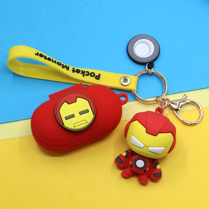 Marvel Case Earphone Dengan Gantungan Kunci Bahan Silikon Untuk Samsung Galaxy Buds