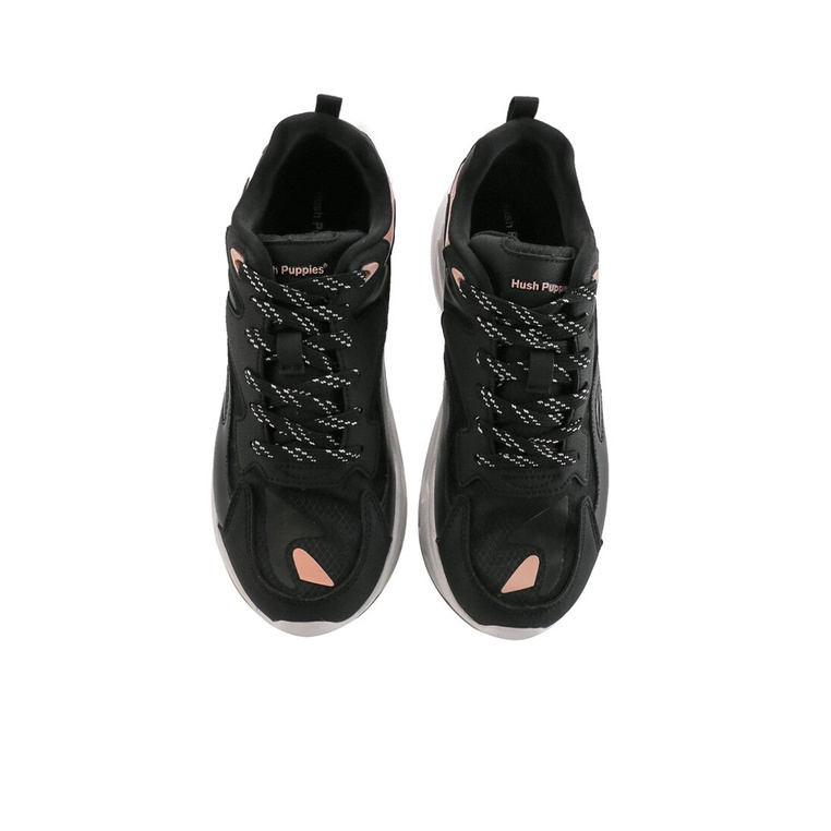 SEPATU SNEAKER WANITA HUSH PUPPIES ORIGINAL CASUAL BRANDED BLACK HW51