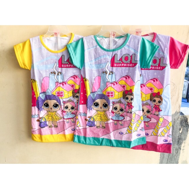 Dress daster anak perempuan baby remaja karakter lol garden 33c kekinian terlaris