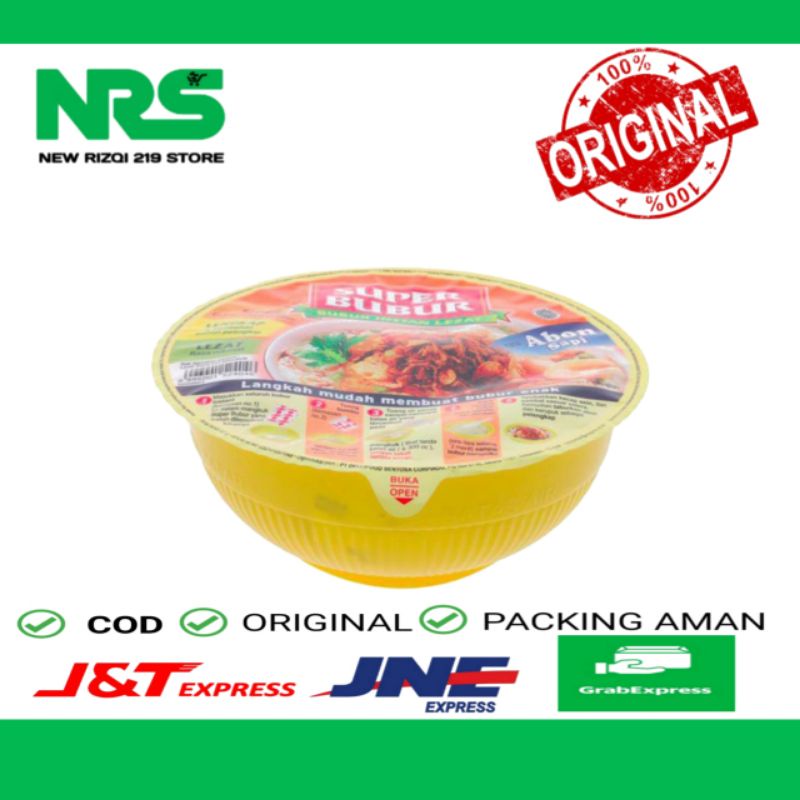 

Super Bubur Abon Sapi Cup 67g Bubur Instan Lezat