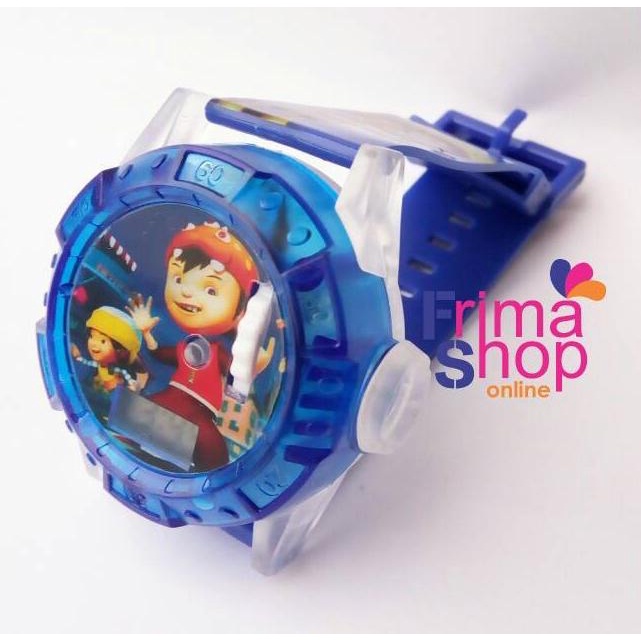 JAM TANGAN ANAK PROYEKTOR BOBOIBOY BIRU