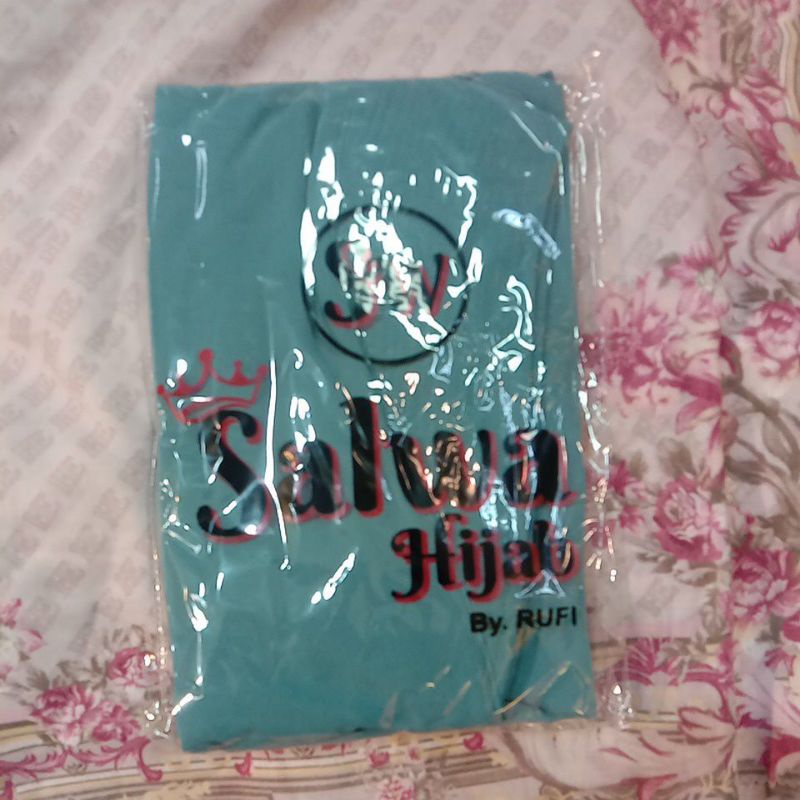 TERBARU!! KHIMAR 2LAYER BERSWAROSKY CHANEL-BIRU WARDAH