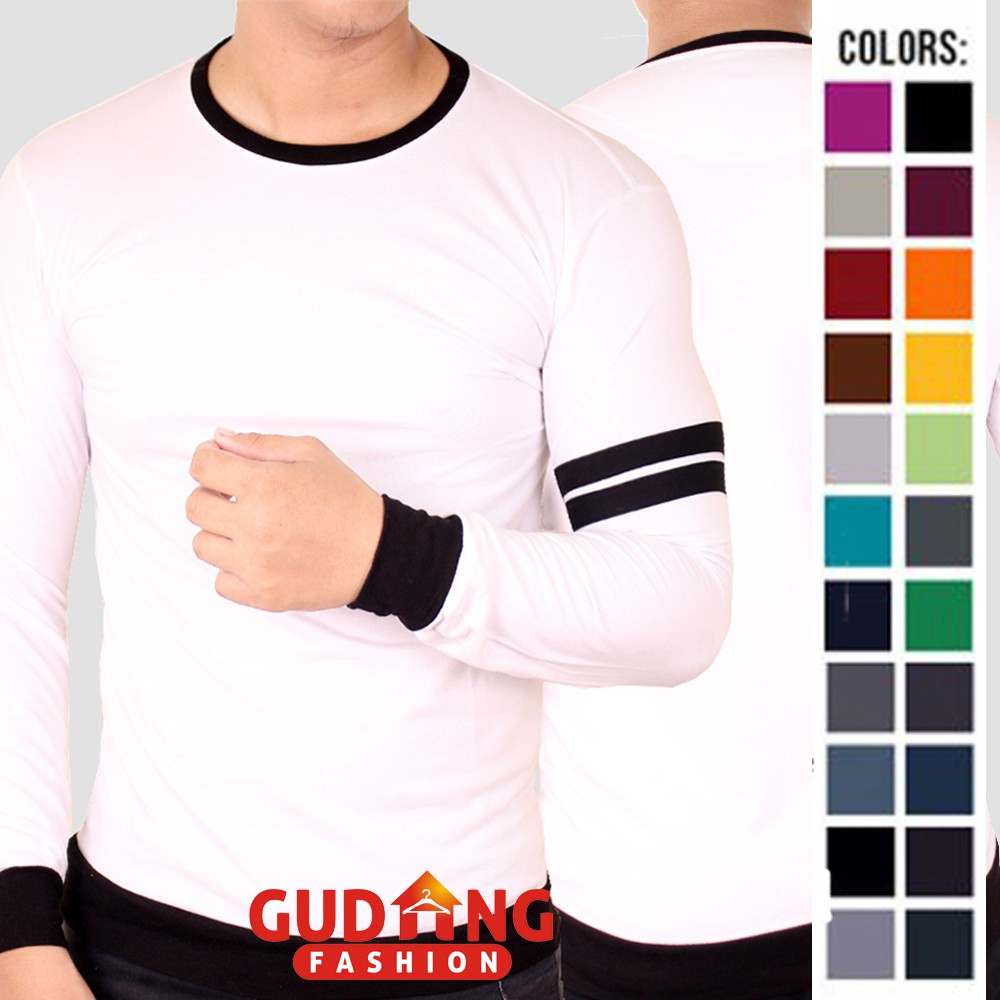 Kaos Panjang Naruto 2 Stripes - Banyak Pilihan Warna PAN (COMB)