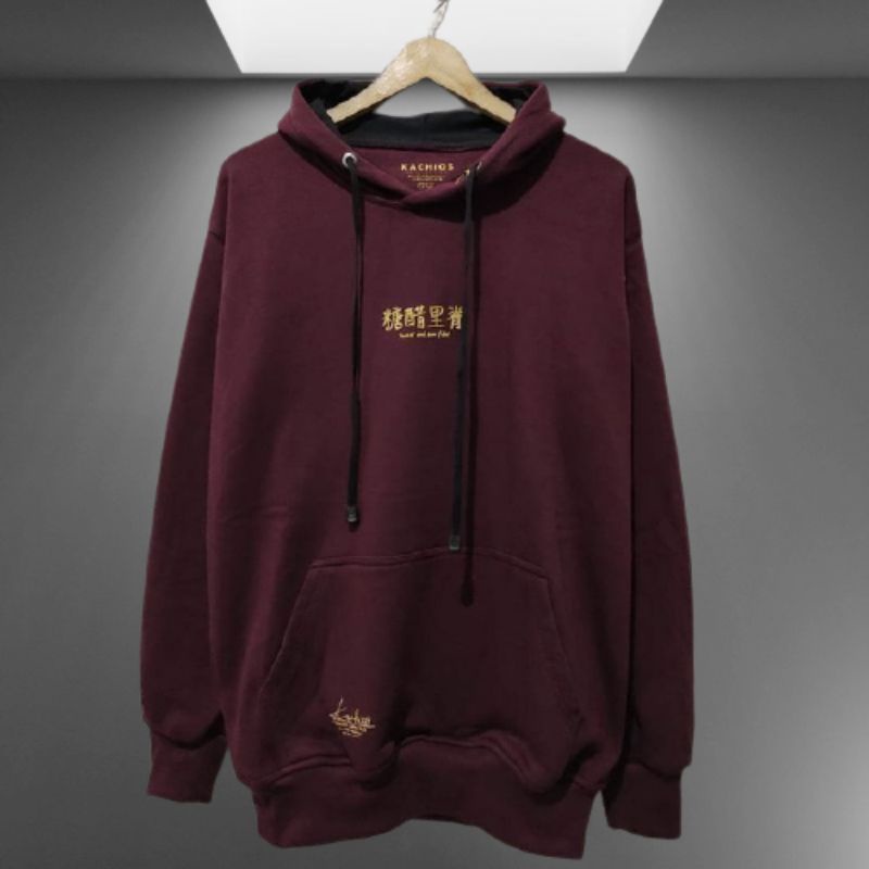 Sweater Hodie Pria Burgundy sweet and sour fallout Distro Flece Tebal Sweatshirt Hoodie Original Kachios Cream Cb.Cloting