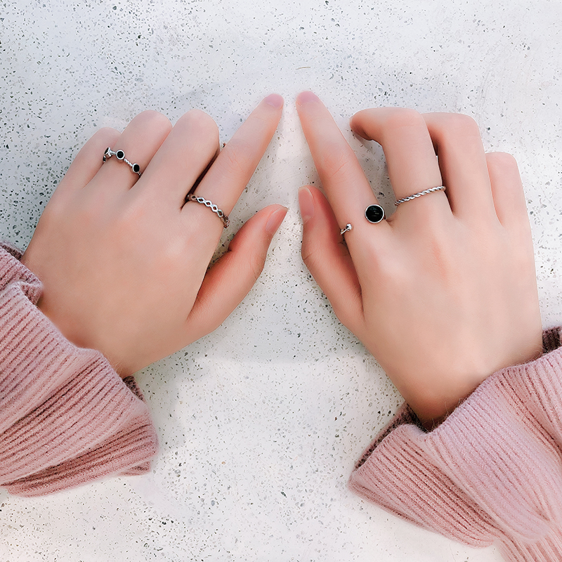 Four-piece Ring Fashion Personality Korean Style Trendy