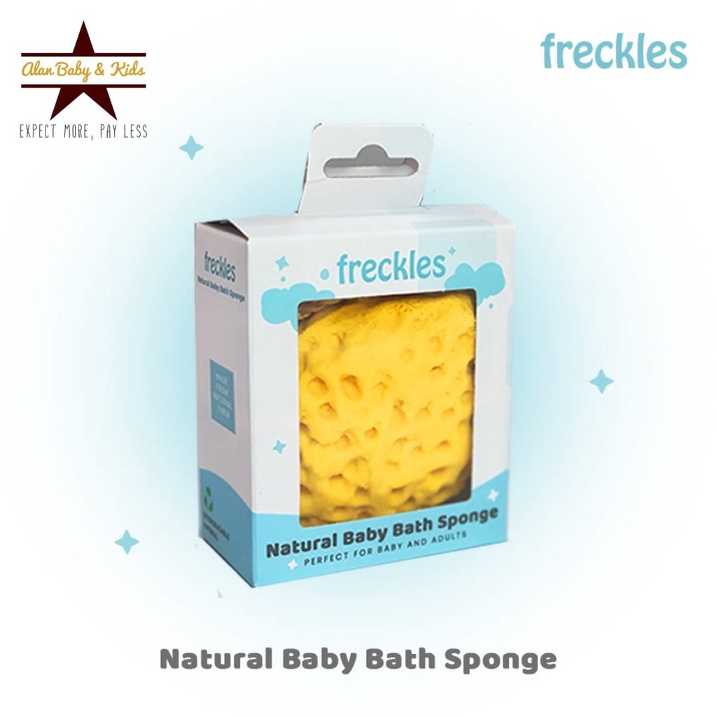 Freckles Natural Baby Bath Sponge - Spons Mandi Anak