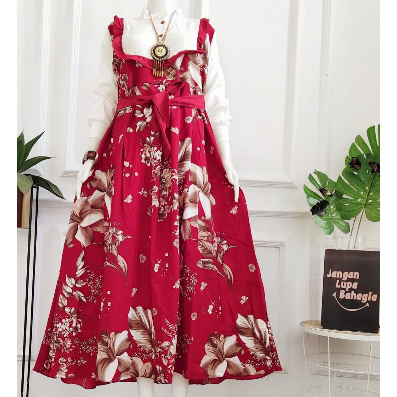 GAMIS REMPEL DADA MOTIP BUNGA KERING