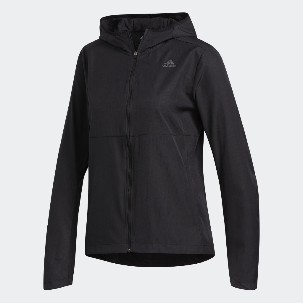 adidas RUNNING Jaket Hooded Wind Own the Run Wanita Hitam adidas RUNNING Jaket Hooded Wind Own the Run Wanita Hitam