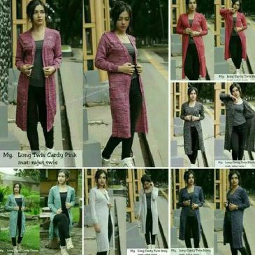 Long Cardy Rajut/ Long Twist Cardy/ Cardigan Sweater Rajut Wanita Outer Knited Pusatgrosir_solo