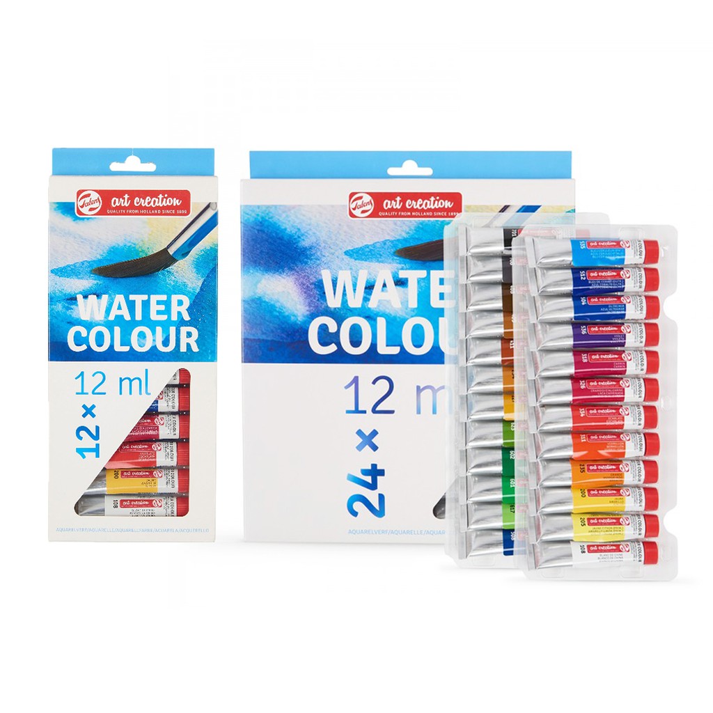 Jual Talens Art Creation Watercolor Paint Set Of 12 / 24 X 12Ml Tubes Indonesia|Shopee Indonesia