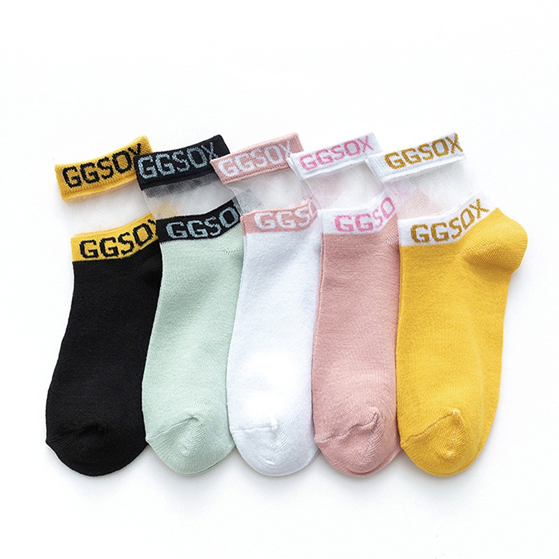 MURMURE.ID | KAOS KAKI IMPORT CEWEK TRANSPARAN DAISY ALA KOREA KAUS KAKI WANITA TRAWANG LUCU-GGSOX