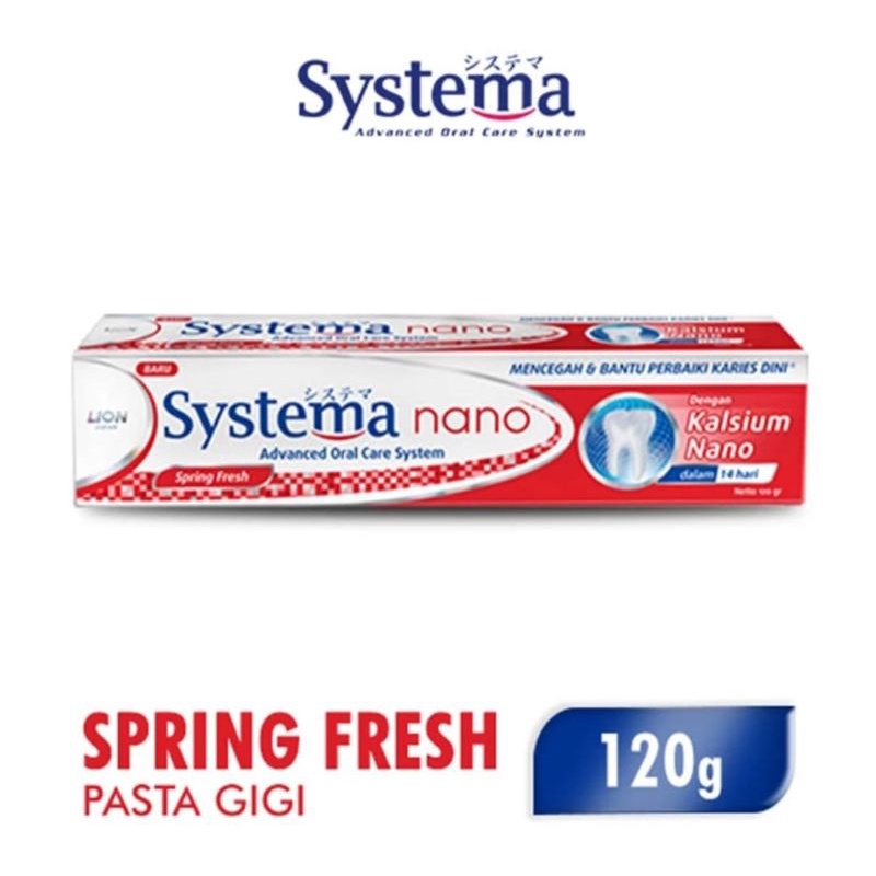 SYSTEMA Pasta Gigi Spring Fresh 120gr / SYSTEMA Pasta Gigi Menthol Breeze 120gr / Systema 120gr