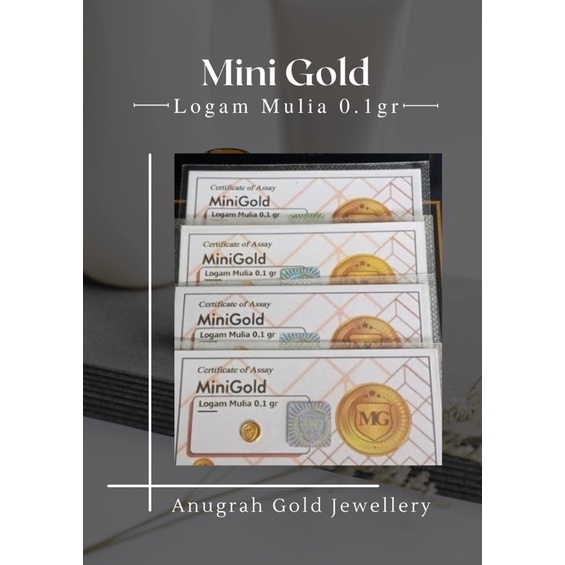 Mini Gold 0,1gr Termurah Bisa tukar ANTAM