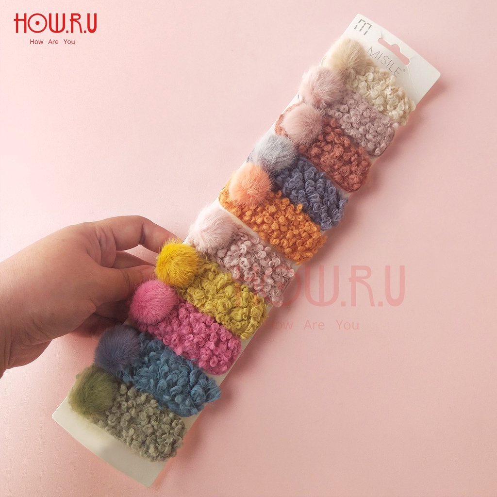 HOW.R.U | 7cm - Jepit / Klip / Hair Clip Rambut Furry Korean Style