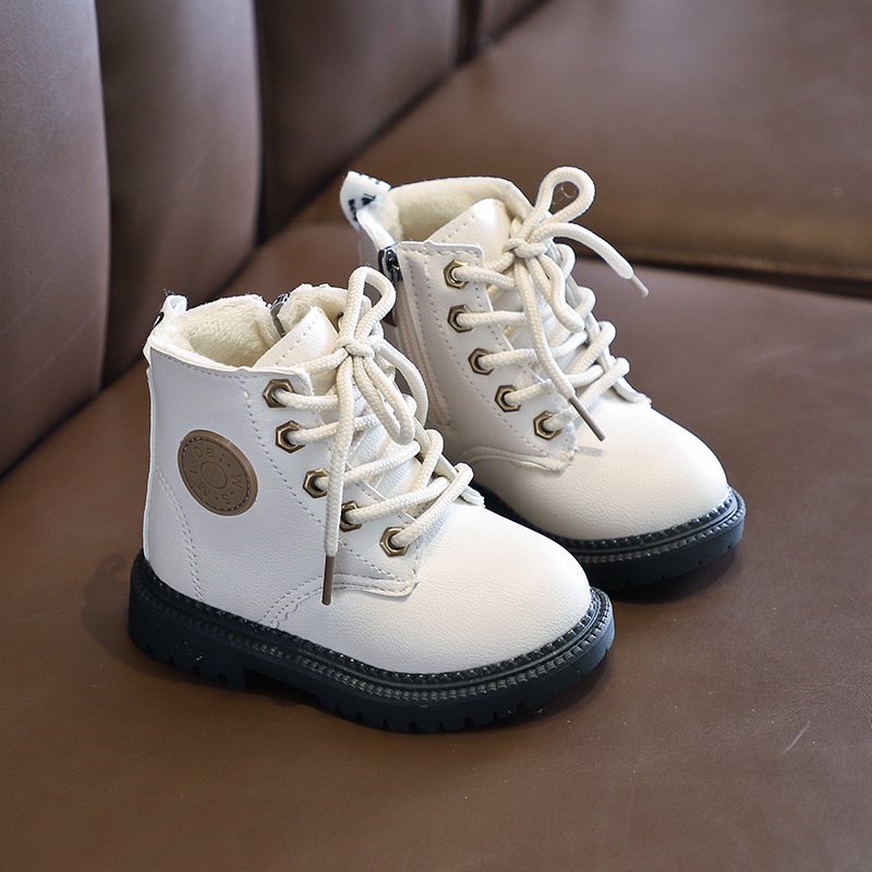 Boot Sepatu Anak Perempuan Boot Docmart Kulit Tali Gaya Keren Fashion British DM-C