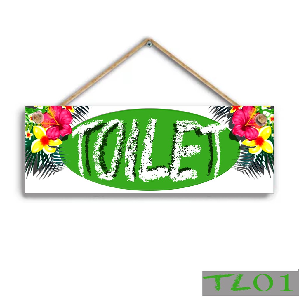 TERMURAH HIASAN/GANTUNGAN PINTU TULISAN TOILET