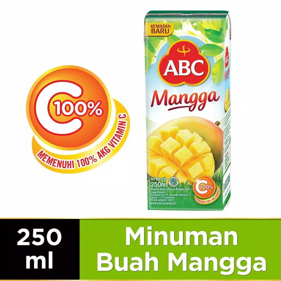 JUS MANGGA ABC 250ML MANGO JUICE MINUMAN BUAH