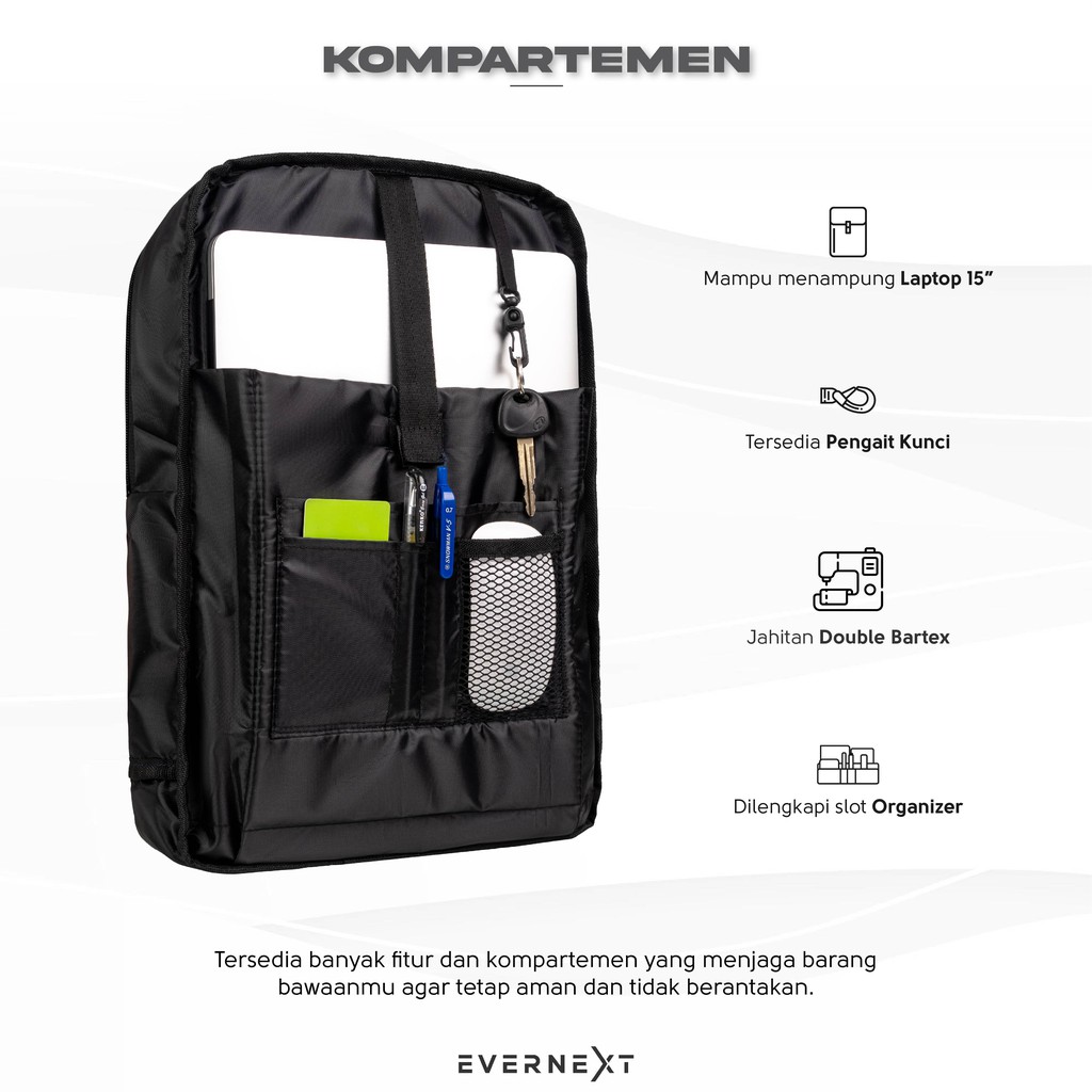 Tas Punggung Laptop ROVER Backpack Pria Cowok Outdoor Wwanita Kampus Kuliah Kerja Distro Murah COD